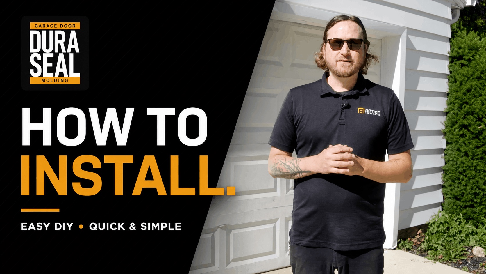 DuraSeal Garage Door Molding — How To Install. Easy DIY. Quick and simple.